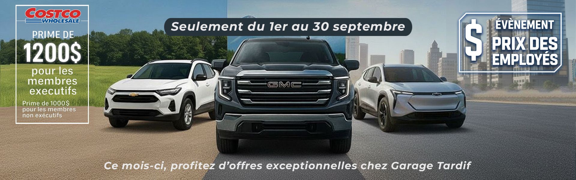 Offres exceptionnelles du mois de Septembre 2025chez Garage Tardif