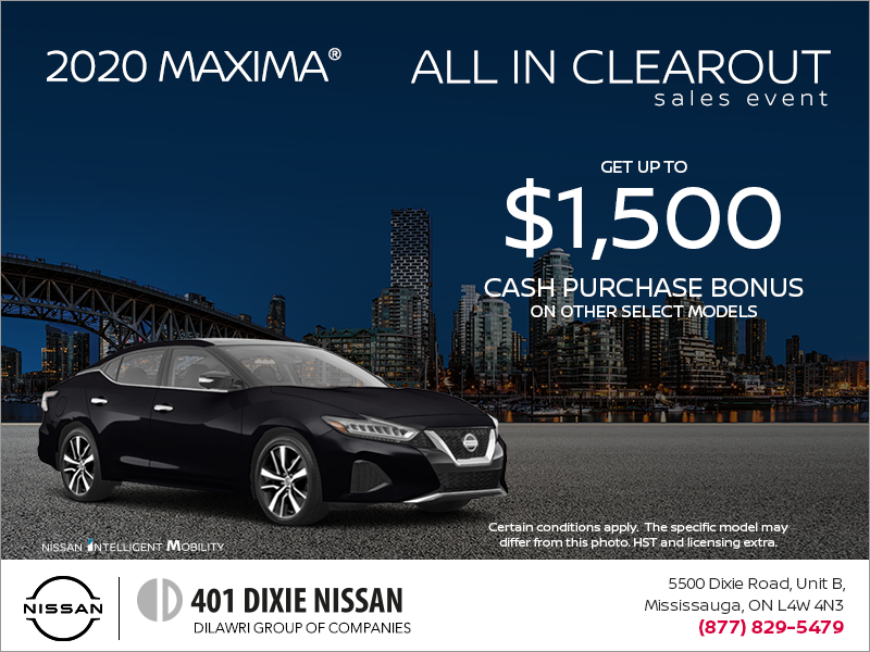 401 Dixie Nissan | Get the 2020 Nissan Maxima Today!