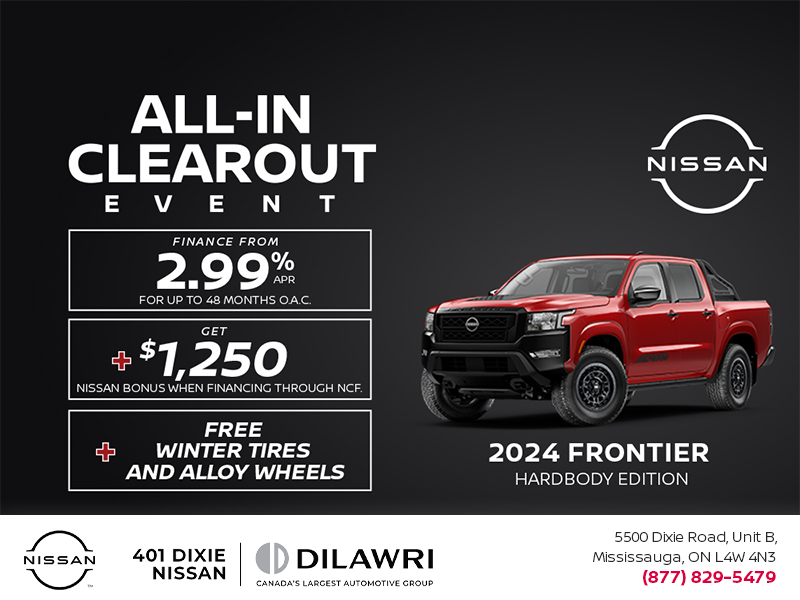 Get the 2024 Nissan Frontier Today!