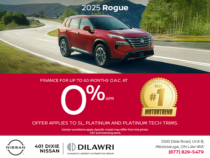 Get the 2025 Nissan Rogue Today!