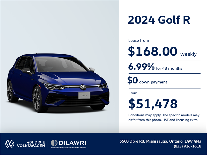 Get the 2024 Volkswagen Golf R