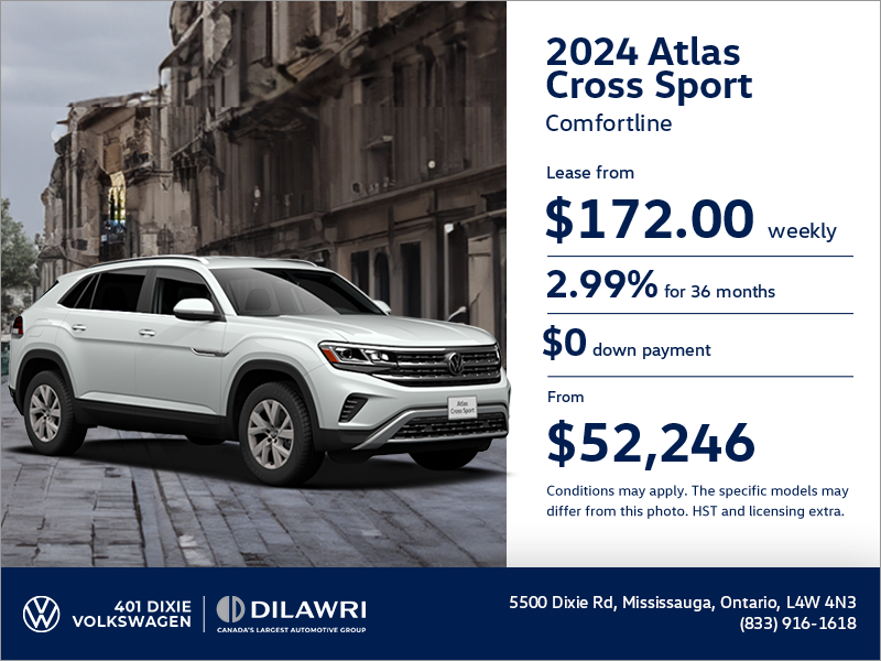 Get the 2024 Volkswagen Atlas Cross Sport