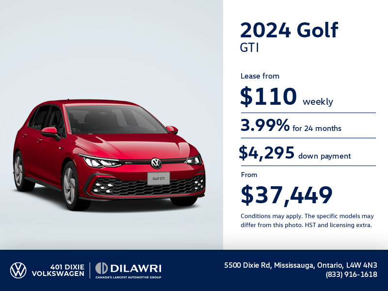 Get the 2024 Volkswagen Golf GTI