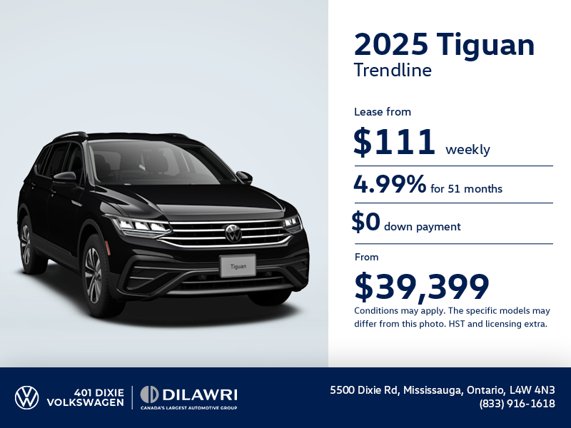 Get the 2025 Volkswagen Tiguan