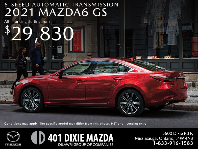 Get the 2021 Mazda6 today!