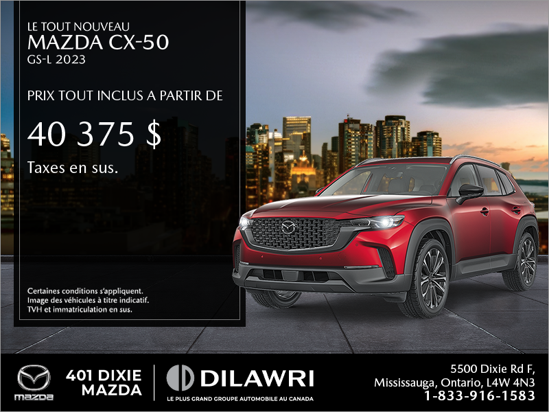 Procurez-vous le Mazda CX-50 2023 aujourd'hui!