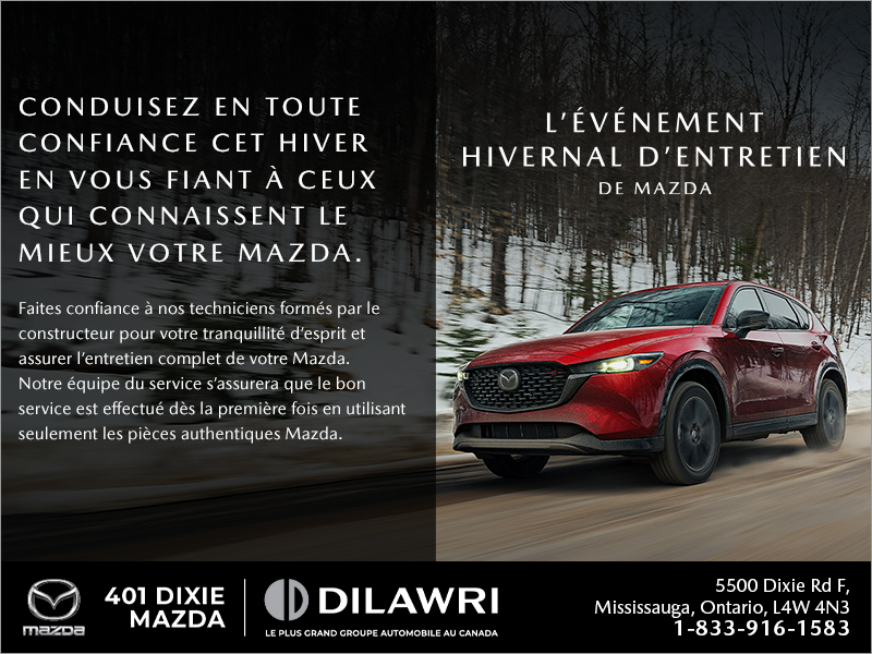 L'événement hivernal d'entretien de Mazda