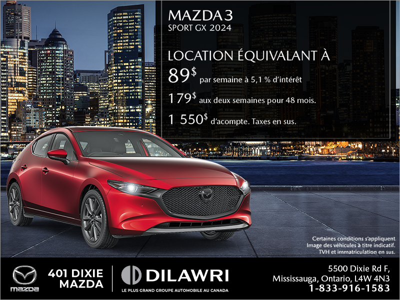 Procurez-vous le Mazda 3 Sport 2024