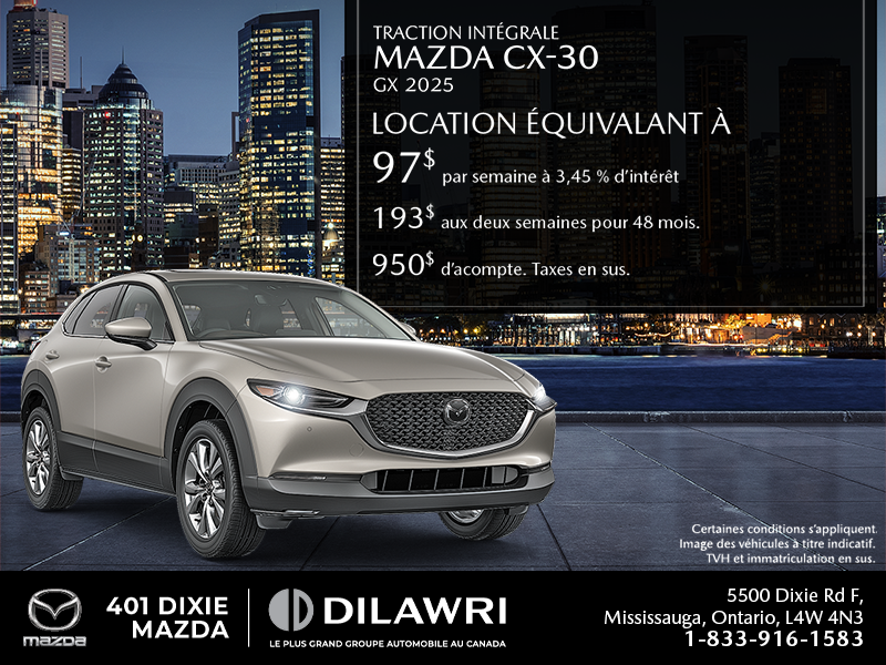 Procurez-vous le Mazda CX-30 2025