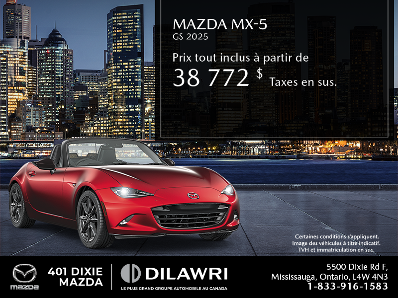 Procurez-vous le Mazda Mx-5 2025