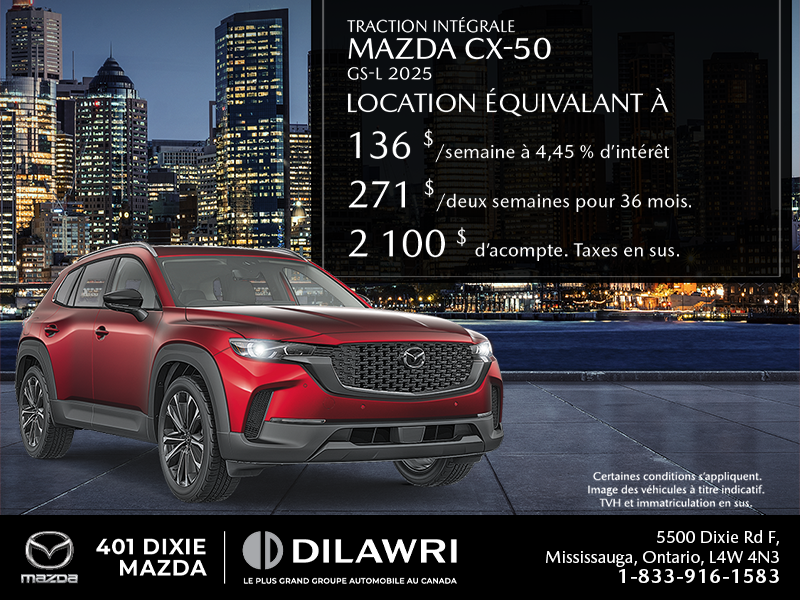 Procurez-vous le Mazda Cx-50 2025