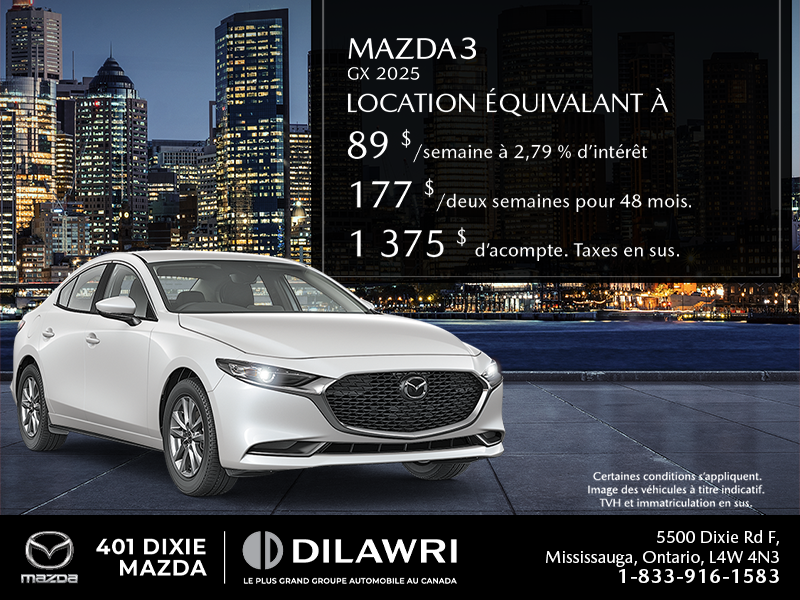 Procurez-vous le Mazda3 2025