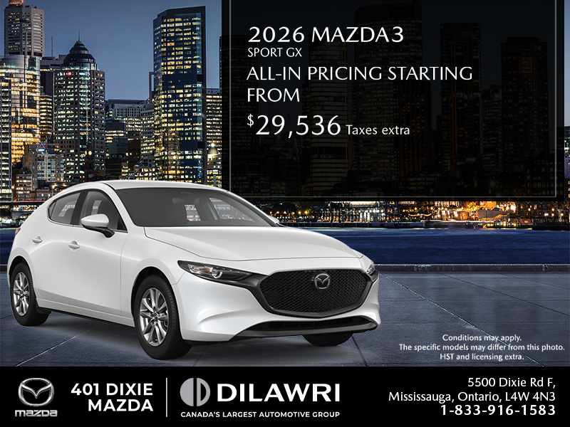 Get the 2026 Mazda 3 Sport