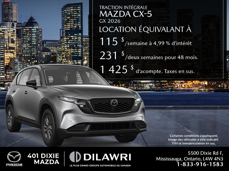 Procurez-vous le Mazda Cx-5 2026