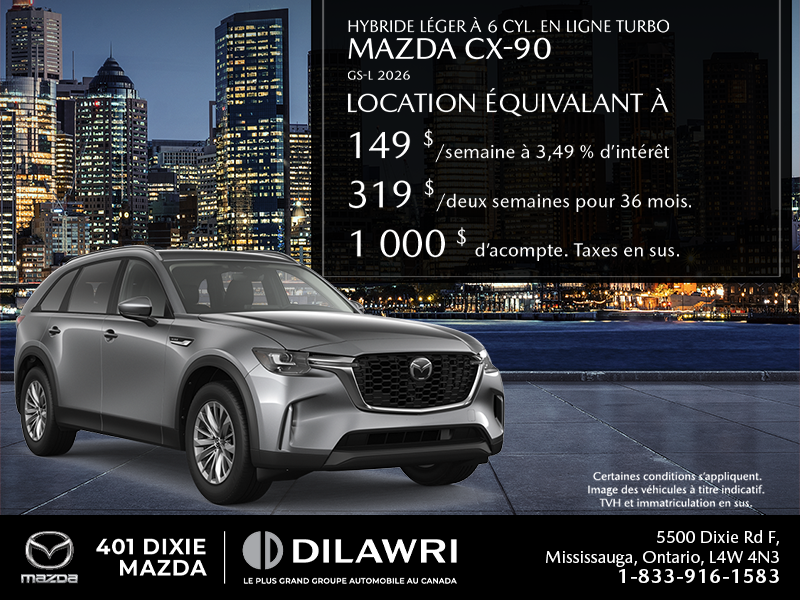 Procurez-vous le Mazda Cx-90 Hybride Léger 2026