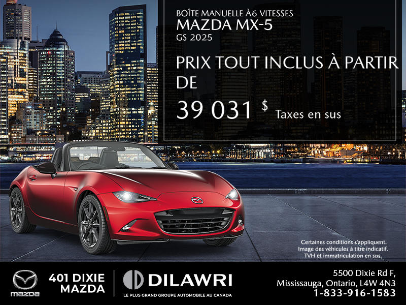 Procurez-vous le Mazda Mx-5 2025