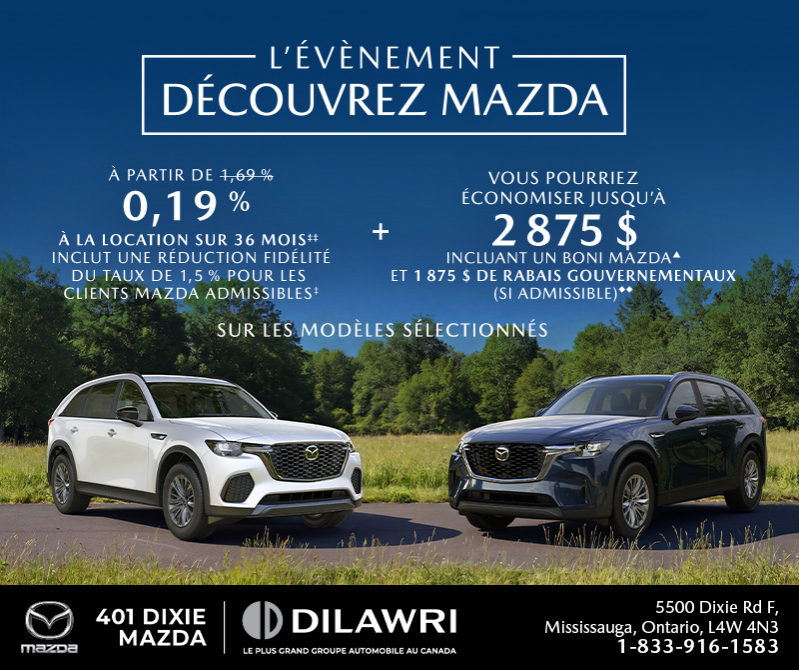 L'événement découvrez Mazda