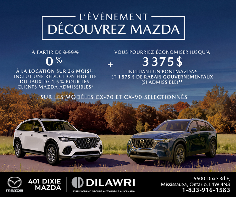 L'événement découvrez Mazda