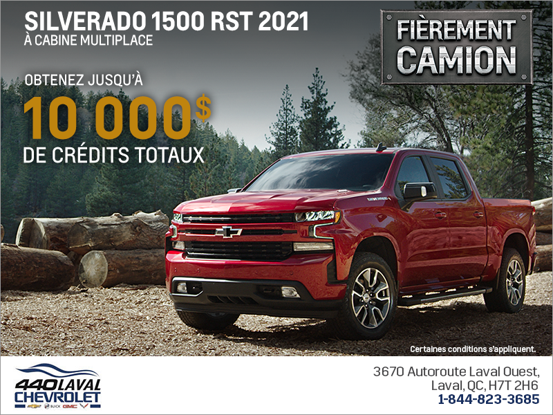 Procurez-vous le Chevrolet Silverado 2021!