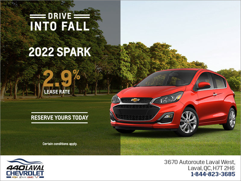 Get the 2022 Chevrolet Spark!