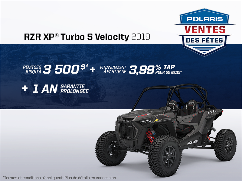 Épargnez sur le RZR XP Turbo S Velocity 2019