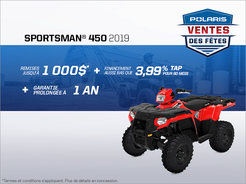 Épargnez sur le Sportsman 450 2019