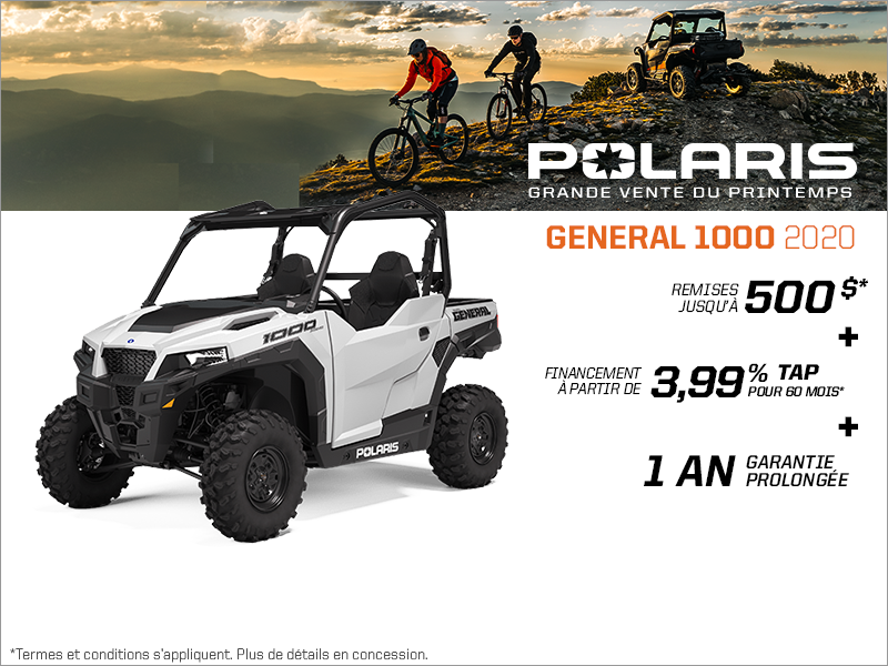 Épargnez sur le General 1000 2020
