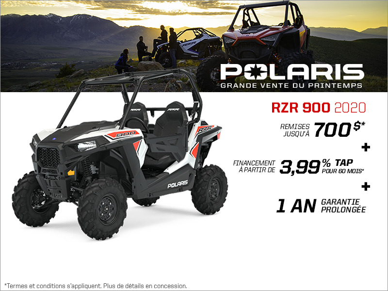 Épargnez sur le RZR 900 2020