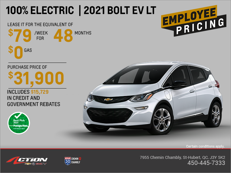 Get the 2021 Chevrolet Bolt!