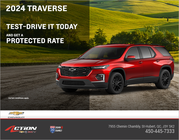 Get the 2024 Chevrolet Traverse Limite