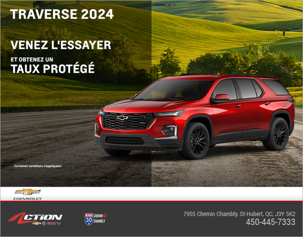 Procurez-vous le Chevrolet Traverse 2024