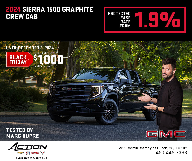 The 2024 GMC Sierra 1500 Graphite Crew Cab