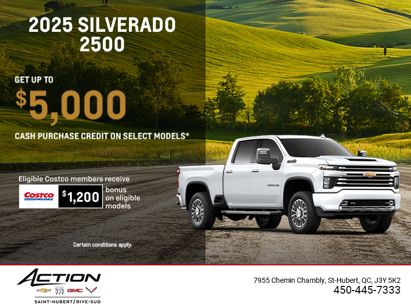 Get the 2025 Chevrolet Silverado 2500