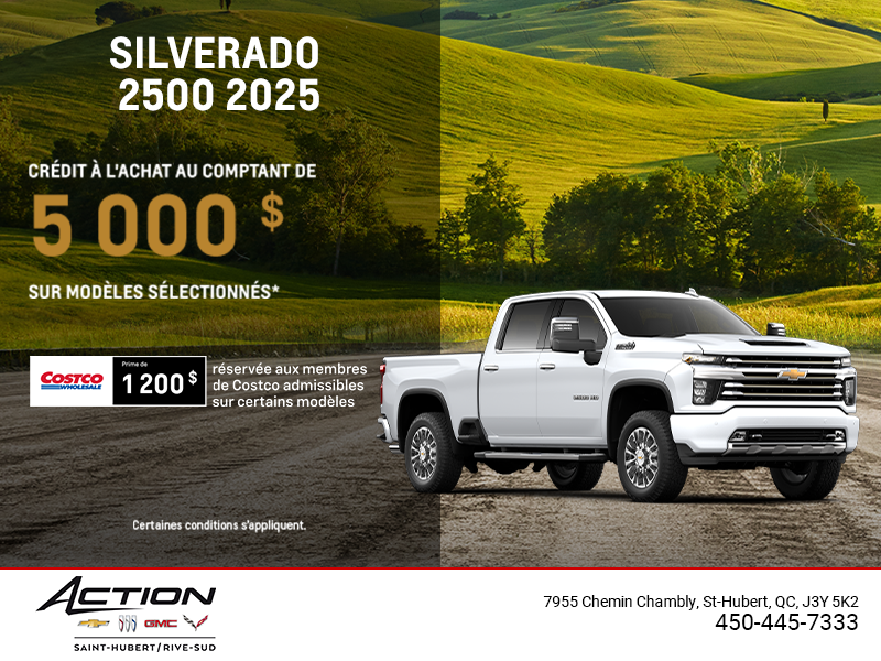 Procurez-vous le Chevrolet Silverado 2500 2025
