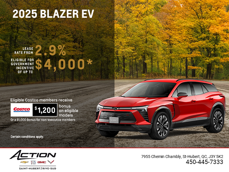 Get the 2025 Chevrolet Blazer EV