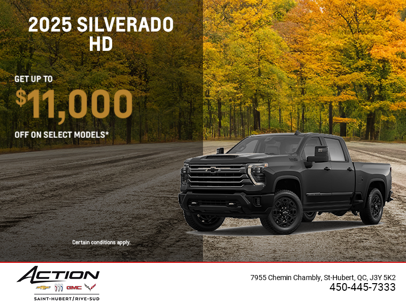 Get the 2025 Chevrolet Silverado HD