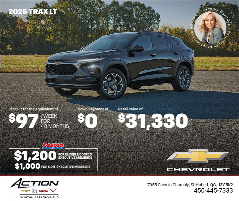 Get the 2025 Chevrolet Trax LT