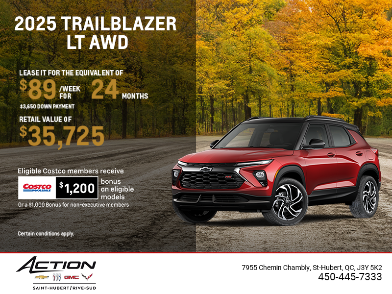 Get the 2026 Chevrolet Trailblazer LT AWD