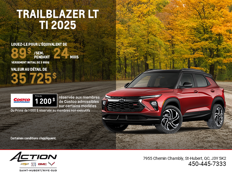 Le Chevrolet Trailblazer LT TI 2026