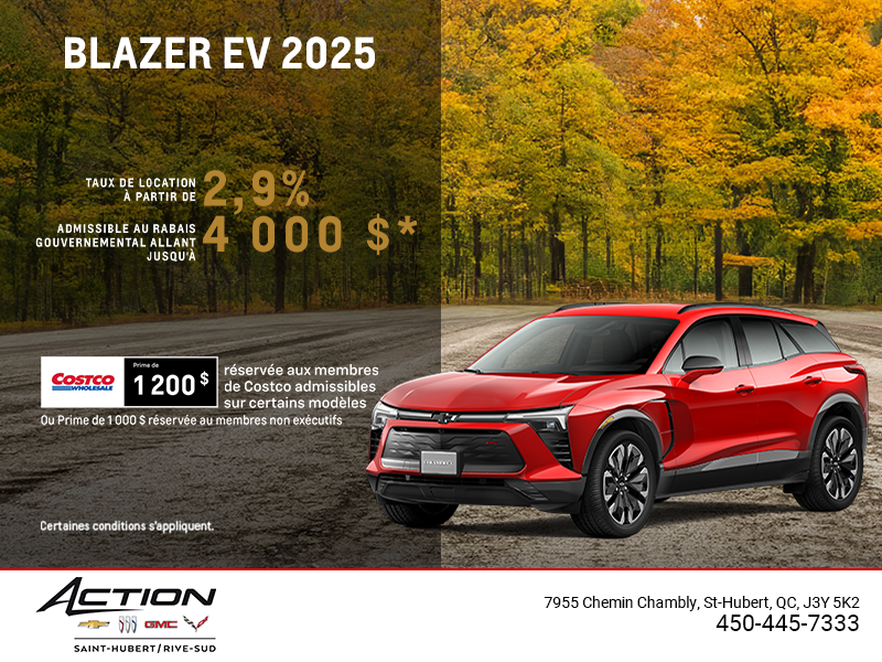 Procurez-vous le Chevrolet Blazer EV 2025