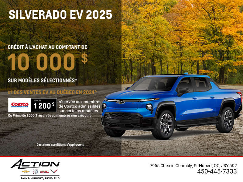 Procurez-vous le Chevrolet Silverado EV 2025