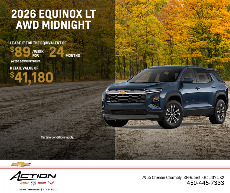 Get the 2026 Chevrolet Equinox LT AWD