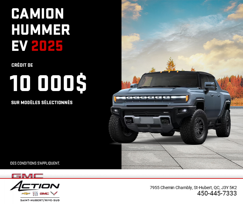 Le GMC Hummer EV VUS 2025