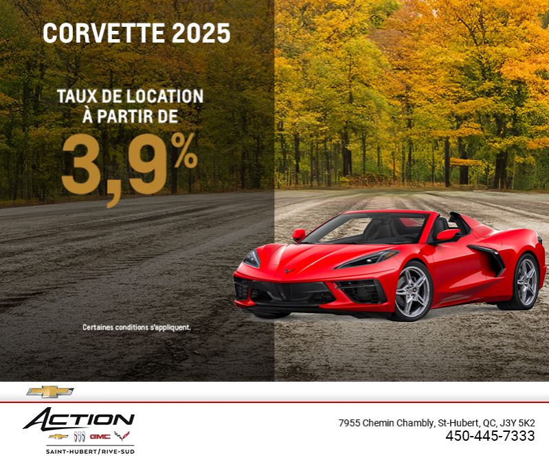 Procurez-vous le Chevrolet Corvette 2025