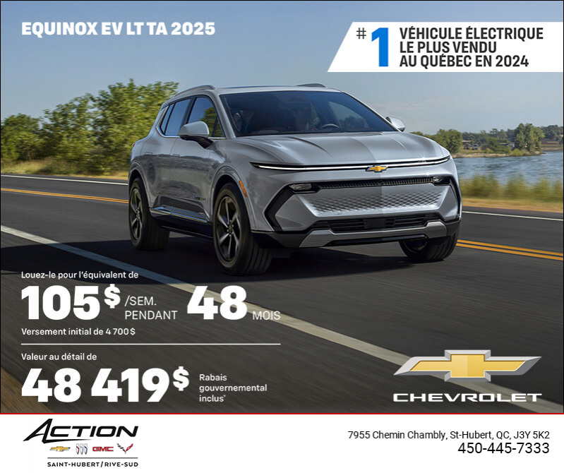 Procurez-vous le Chevrolet Equinox EV 2025