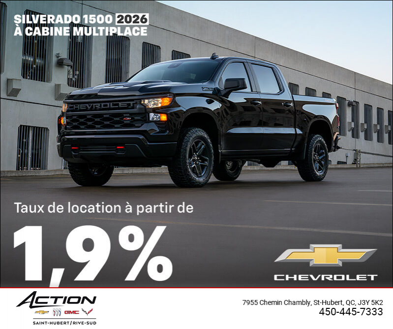 Procurez-vous le Chevrolet Silverado 1500 2026