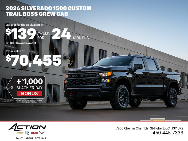 Get the 2026 Chevrolet Silverado 1500