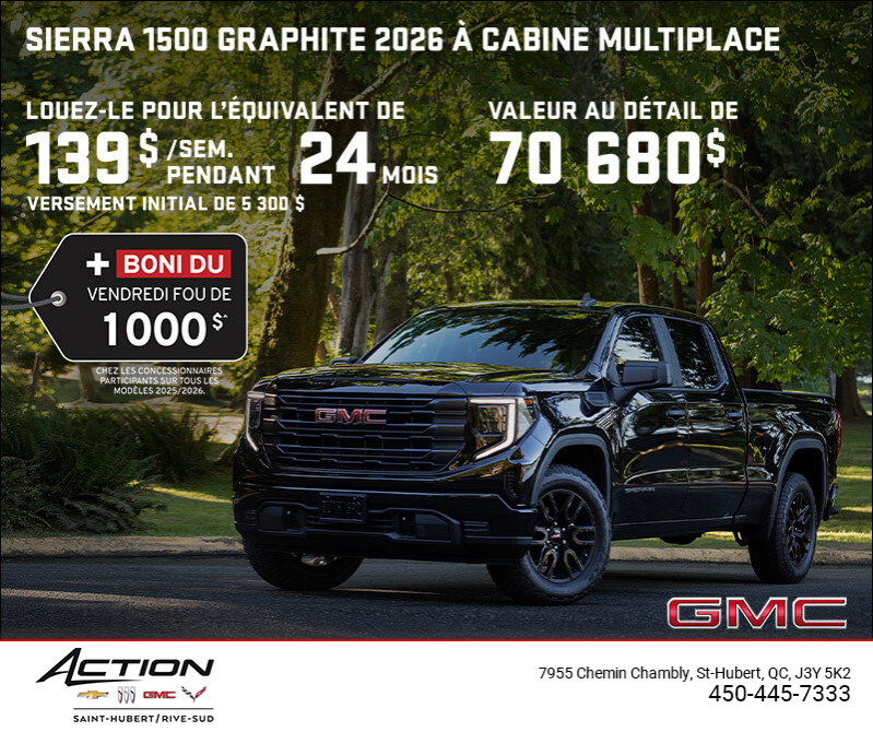 Le GMC Sierra 1500 2026