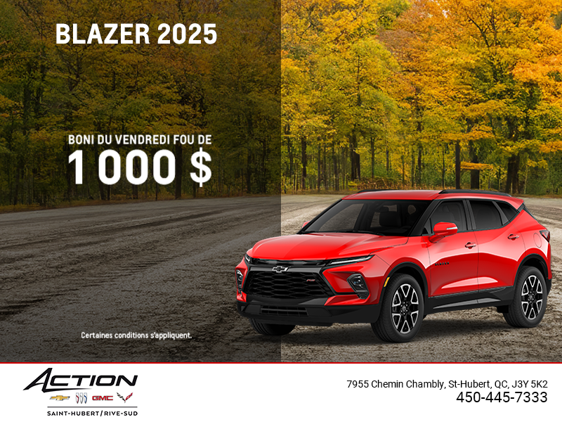 Procurez-vous le Chevrolet Blazer 2025