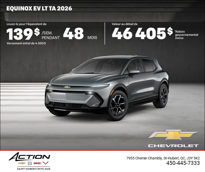 Procurez-vous le Chevrolet Equinox EV 2026